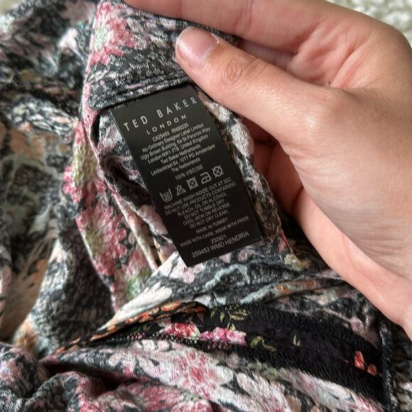 Ted Baker Hendria Mini Dress Bohemian Floral Girly Summer Flowy Fun ST5 - Picture 14 of 15